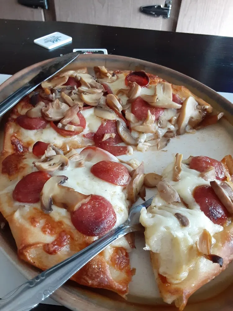Pepperoni and Mushroom Pizza